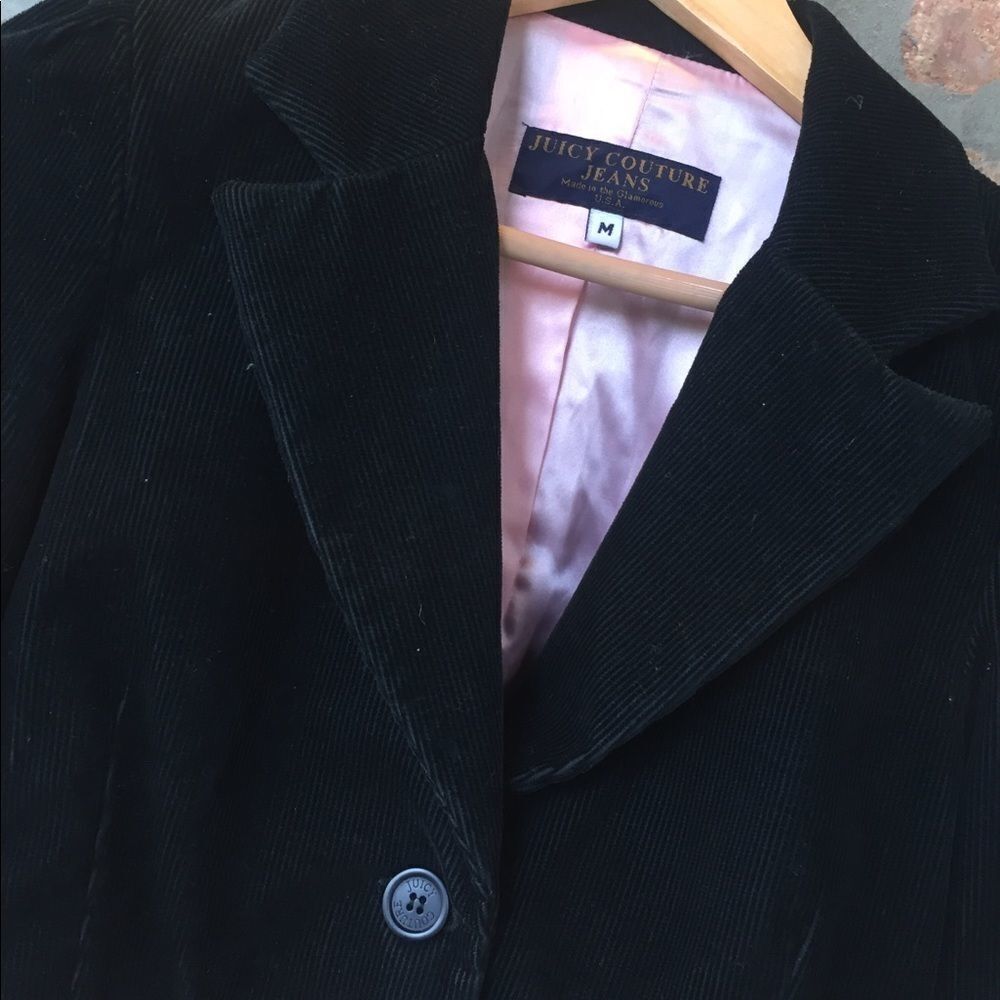 Juicy couture cuord black fitted blazer